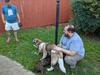 Code plays with Charlie and Franny as Mr. Jon Eric Tompkins talks to their owner, Jeff